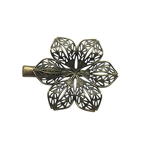 6ST Verschiedene Vintage Haarspange Haarnadel Schmetterling Libelle Blume Feder - 4