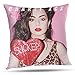 Produktbild RCXrBFE Kissenbezug, 50 x 50 cm Charli [Boohoo] XCX Print Throw Pillow Cover Kissenhülle Zwei Seiten Verdecktes Reißverschlussfach, Pillow case Größe 20"X20" (E)