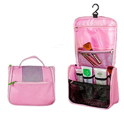 Millya Toiletbag Hanging Middle Toiletry Bag Travel Organizer storage Kit Pink