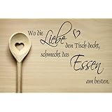 Wandtattoo für die Küche ~ Zitat: Essen ist ein Bedürfnis, Geniessen