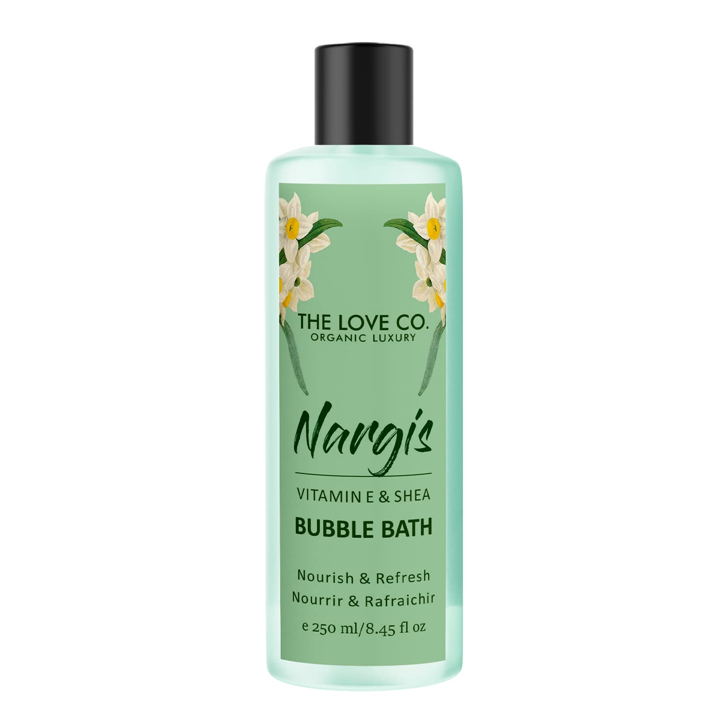 THE LOVE CO Nargis Bubble Bath For Bath Tub - Aromatherapy Epsom Salt Based Bubble Bath Soap and Luxury Bath Oil for Dry Skin