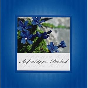 Handmadegruss Trauer, edle Kondolenzkarte, mit Text 