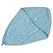 Imported Satin Soft Hair Drying Towel Wrap Turbie turban head Hat Bun Cap Blue RS.315.00