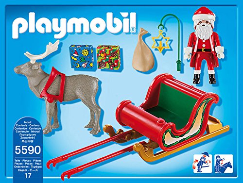 Imagen principal de Playmobil Navidad - Trineo de Papá Noel con reno, playset (5590)