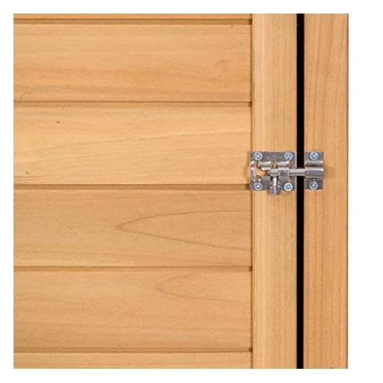 COSTWAY Gartenschrank Holz, Gerätehaus wetterfest, Geräteschuppen