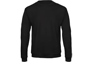 Niscioma Felpa Uomo Girocollo - Felpe da Lavoro Maglie Senza Cappuccio Tinta Unita Stampabili, Maglia Tuta Felpata Misto Cotone, Maniche Set in Basic Crew Neck