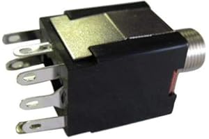 Fender Original Female Jack 6.3 mm 1/4 inch Switched for Roland VG Strat, American Deluxe and American Elite Jazz Electric Bass Guitar 0073618049