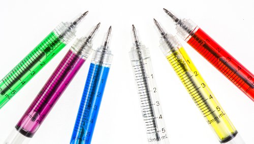 6 Spritzen Stifte perfekt für Krankenschwester Kostüme - 2