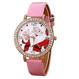 Junjie Dame Armbanduhr Männer Herren Fitness Frauen Vogue Tischuhr Smartwatch Älteres Spiegel Uhr Schnee Haus Lederband Uhren Edelstahl Armband Sport Holz Uhr minimalistischen Uhr Hakenschnalle