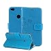 Produktbild Huawei P8 Lite 2017 Hülle, Huawei P8 Lite 2017 Schutzhülle, Alfort Carving Lederhülle Fashion Design Premium PU Leder Hohe Qualität Tasche Case Cover Kasten Abdeckung Wallet für Huawei P8 Lite 2017 5.2" Smartphone Funktion Standfunktion Unterstützte Telefone und Magnetverschluss mit Schmetterling ( Blau )