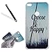 Produktbild Huawei P8 Lite 2017 Hülle,Huawei P8 Lite 2017 Handyhülle,Leeook Ultradünn Flexibel Transparent Silikon Bumper Case Schutzhülle Retro Gras Happy Muster Crystal Clear Weich Durchsichtige Premium TPU Silikon Rückschale Fall-Abdeckung Back Cover Handyhülle Tasche Schale Etui für Huawei P8 Lite 2017+1xSchwarz Eingabestift-Happy