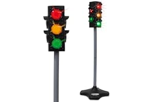 JAMARA Ampelanlage-Grand/Traffic Light-Grand-Ampel mit Lichtfunktion, klassisches & realistisches Design, hochwertiger Kunststoff, Ampelphasen automatisch od.manuell,Autoabschaltfunktion