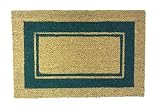  De\'Carpet Felpudo Coco Cenefa Verde Económico Natural (50X80cm)