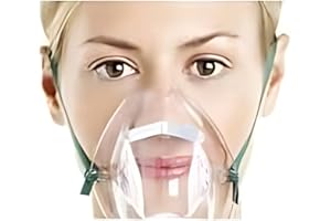 The Oxygen Store Mascarilla y tubo de oxígeno médico 1,8 m - Marcado CE (1 mascarilla)