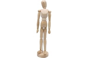 PAINTERSISTERS Meister - Mannequin de dessin, 20 à 50 cm de haut, en bois de Samak FSC, idéal pour les études de mouvement