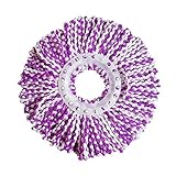 360° Spin Balai Serpillère Mop Heads - Durable Forme ronde Tête de balai à franges Micro de rechange recharge universel - Rotative à 360 Degrés Microfibre Magique pour Balai Serpillère Mop Serria