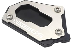 BROEL Almohadilla para pata de cabra Para BMW para R1250GS para R 1200 GS LC ADV para aventura R 1250 GS Almohadilla de pata cabra para motocicleta Side Stand Extension Kickstand 2013-2020 ( Color : Metalli