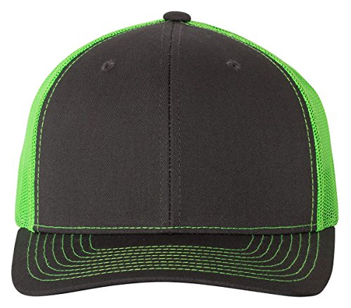 R RICHARDSONRichardson. Charcoal/ Neon Green. Adjustable. 112. 00739845145002