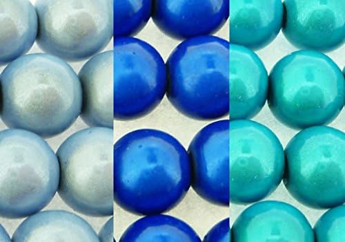 Miracle/Illusion/Magic Beads - Mega pack - 4mm Round - Blue mix