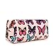 Miss LuLu Women Girls Canvas Students Pen Pencil Case zipper Bags Cosmetic Travel Makeup Bags Pouch Box (Butterfly Beige)
