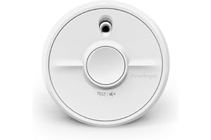 Fire Angel SB5-INT Czujnik Dymu – Detektor Dymu Odporny na Opary Kuchenne, Optyczny Czujnik Przeciwpożarowy z Wymienną Baterią – Czujka Przeciwpożarowa