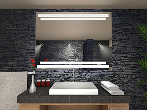 Grenoble Badspiegel mit LED Beleuchtung - B: 90 cm x H: 70 cm