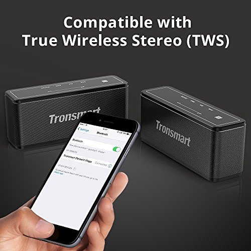 Bluetooth-Speakers-Tronsmart-Mega-40W-Bluetooth-42-Wireless-Speaker-with-15-Hour-Playtime-TWS-Dual-Driver-Built-in-Mic-NFC-Deep-Bass-LED-Backlighting-for-Outdoor-Indoor