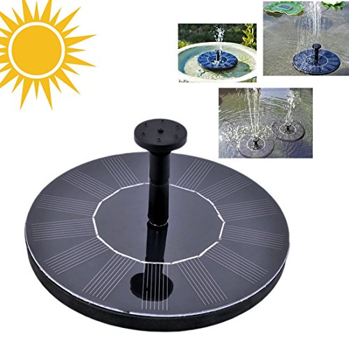 A-SZCXTOP 1.4W Solarbrunnen Wasserpumpe schwimmende treibende Pumpe mit Sauger Sonnenkollektor Sonnenstrahlbrunnen für Teiche Pool Garten