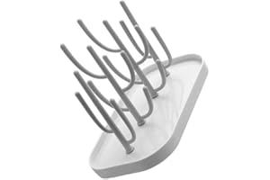 FENGYUANHONG Baby Bottle Drying Rack Drainer Holder Infant Feeding Milk Bottle Drying Stand Pacifier Cup Draining Rack for Bottles, Teats, Cups, Grey