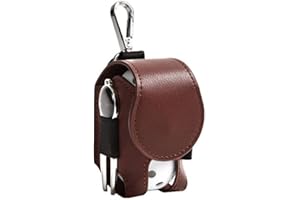 BONTANND Mini Poche en Cuir en Cuir De Golf Pouche De Rangement Portable Sac De Golf De Golf Mini Sac De Rangement De Taille De Golf À Balle De Golf