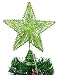 Produktbild 10 "Lindgrün Federnde Stern mit warmweißen LED-Leuchten - Weihnachtsbaum Spitze Stern / Weihnachtsdekoration
