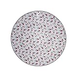  Krasilnikoff Kuchenteller Romantik Blume weiß mit bunten Blumen