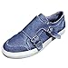 Produktbild EUCoo_shoes Low Cut Segeltuchschuhe Volltonfarbe gebrochene Kante Metallschnalle große flache Mund einzelne Schuhe ein Pedal Schuhe