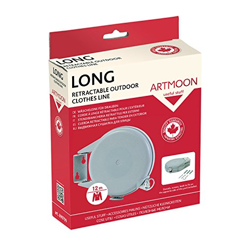 Tatkraft Long Wand Wäscheleine Ausziehbar 12m - 6