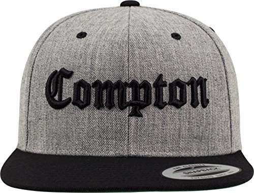 Mister Tee Gorra Compton Snapback Heather Grey/Black Talla:Talla única