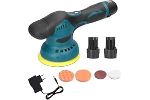 21 SHOP® LUCIDATRICE ROTORBITALE DOPPIA BATTERIA 18V 8 VELOCITÀ LEVIGATRICE PER AUTO SMAL
