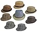 Produktbild Strohhut Cowboy Panama Hut Fedora Trilby Hut Sommerhut Bogarthut Beach Hut (Hellbraun)