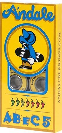 Andale Bearings Abec 5 Yellow Skateboard Bearings