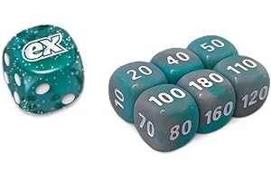 BB-Toy-Trades kompatibel für PKM TCG Elite Top Trainer Würfel Set Schadensmarken Dice Set mit BB-Toy-Trades Versandschutz - Karmesin & Purpur -Maskerade im Zwielicht - Twilight Masquerade