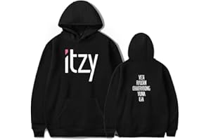 MAISLEY ITZY Sudaderas con Capucha Unisex KPOP ITZY Hoodies Yuna RYUJIN CHAERYEONG Lia YEJI Fans Cheer Sudadera Chaqueta