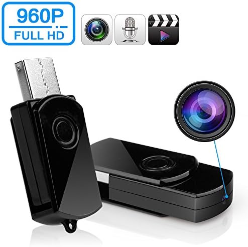 Spy Camera USB Hidden Camera Mini SPY U-DISK Portable HD DVR USB Flash Drive Spy Pinhole Camera Video Recorder (No Memory card)Funshare