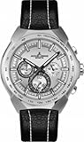 Jacques Lemans Sports Herren-Armbanduhr XL Jürgen Melzer Collection Chronograph Leder 1-1675B