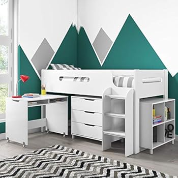 Kidsaw Pilot Cabin Bed White Amazon Co Uk Kitchen Home