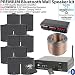 Produktbild Premium Smart Bluetooth-Lautsprecher-System – X 10 x 90, Schwarz, Wandmontage, 1 x 170 Stereo-Verstärker, Splitter-Kabel * mit Echo alexa/X, kabellos, HiFi-Musik-AMP-accessories- Bar, Restaurants, Hotels, Geschäfte, Kneipen, Café, Heimkino Surround-Sound System