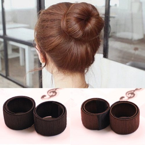 GODHL Donut Hair Bun Maker Styling Werkzeug Fashion Haare Dutt Brautfrisur Frisurenhilfe Haarknoten Haarzopf - 4