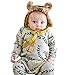Produktbild serliy Baby Blätter Drucken Strampler Overall Set Kleinkind Kinder Mädchen Santa Striped Prinzessin Weihnachten Kleidung Jungen Jumpsuit Schneeanzüge Säugling Langarm-Bodysuits Baumwolle Spielanzug