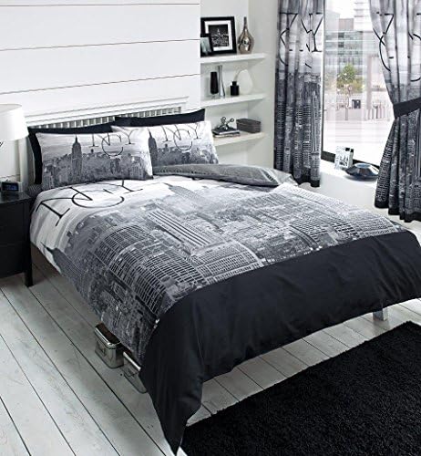 Gaveno Cavailia Poly Cotton Luxury NYC Modern Printed Duvet Set with Cover And Pillow Case