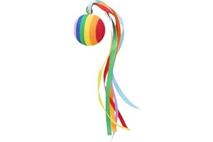 Winwinfly Colorful Long Ribbon Ball Car-Styling Vehicle Antenna Topper Decoration Non-Toxic Cost-Effective Convenient