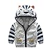 Produktbild Baby Daunenjacke, Dragon Infant Kinder Jungen Mädchen Mit Kapuze Reißverschluss Mantel Cartoon Tier Warme Oberteile Kleidung Mantel (24M, Grau)