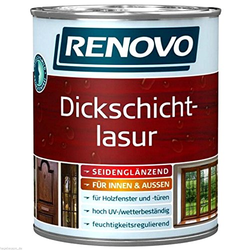 Dickschichtlasur RENOVO Kirsche 0,75 Liter Lasur UV-Holzschutz (15,99 Euro/Liter)